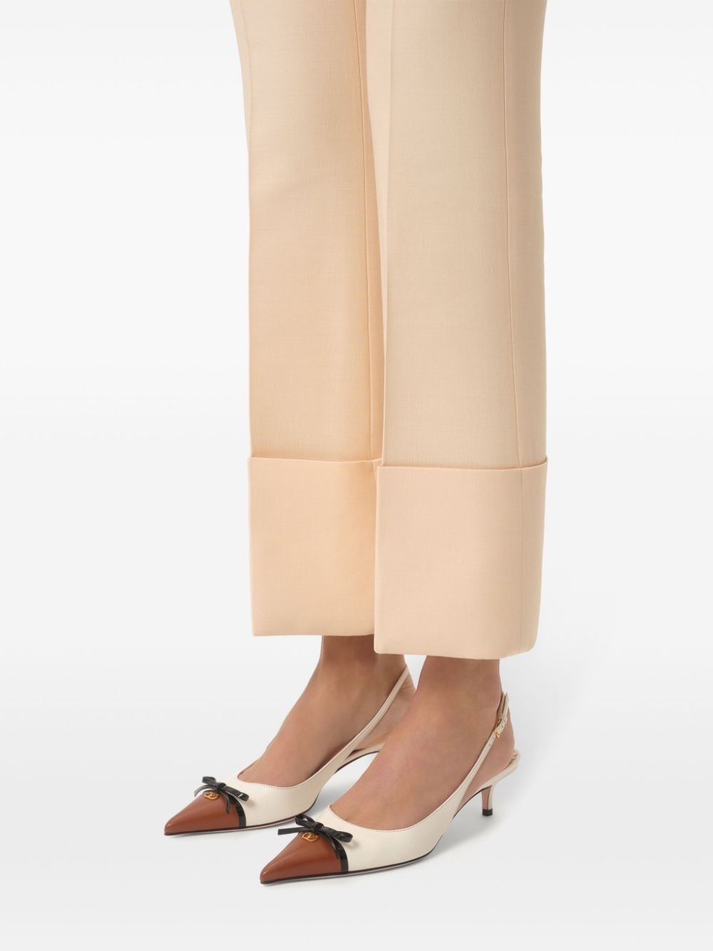 bow-detail slingback pumps - 7