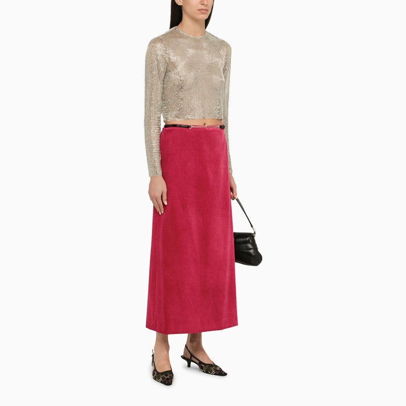 GUCCI Gucci Nude Top With Rhinestones Women | luosophy | REVERSIBLE
