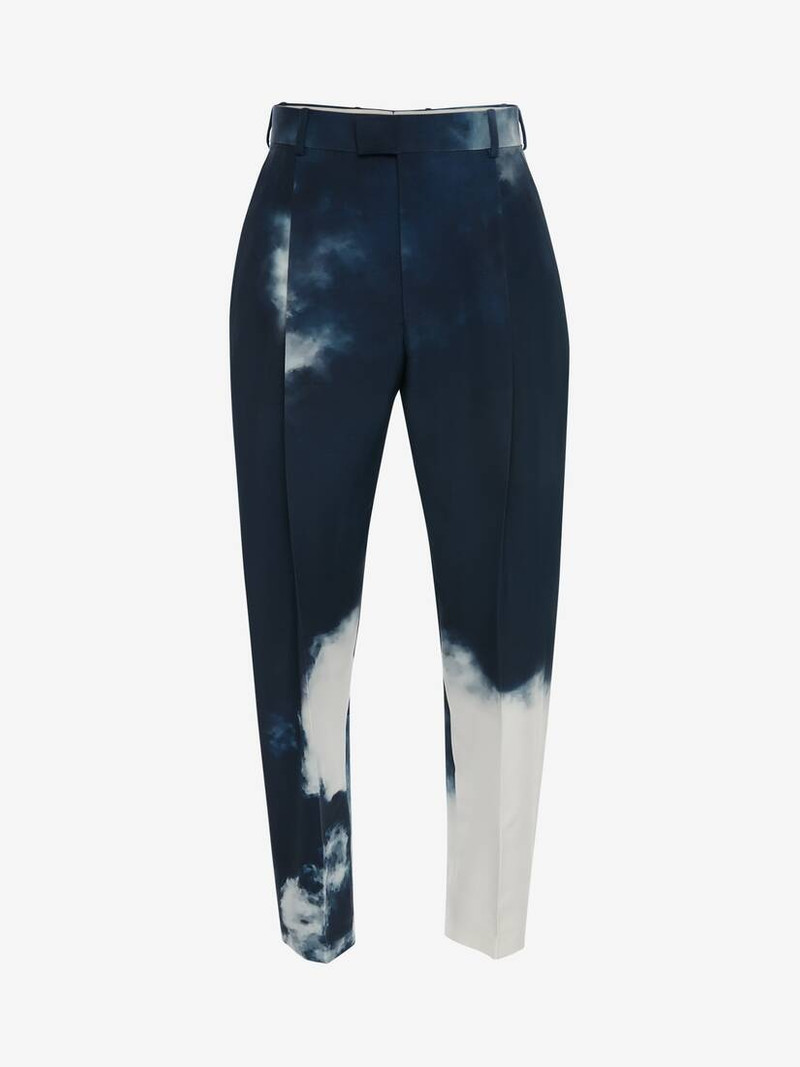 Blue Sky Pleat Trousers in Sky Blue 1