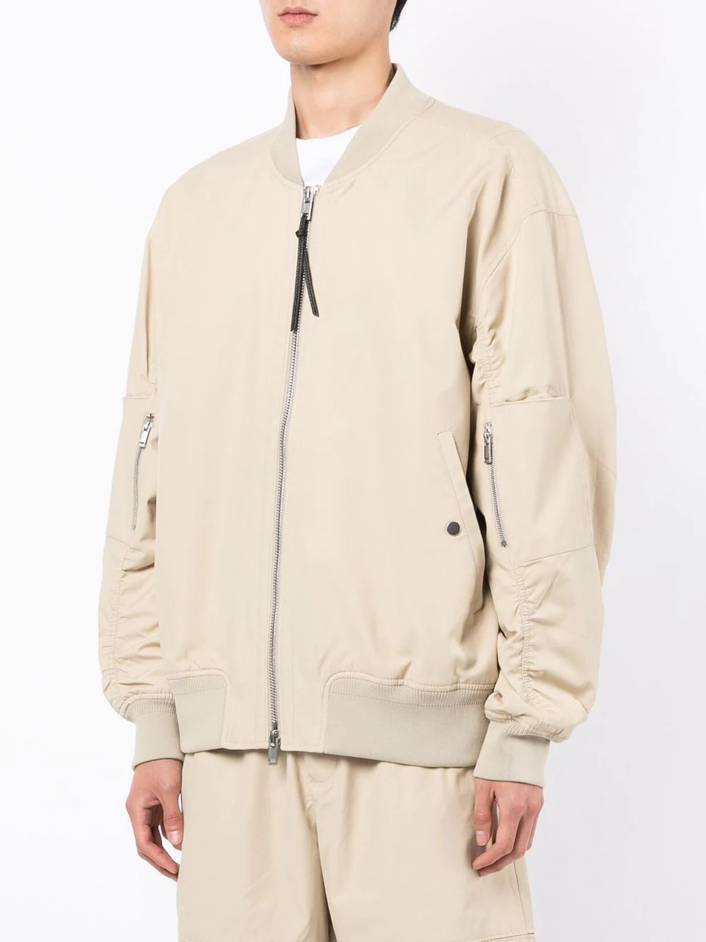 zip-front bomber jacket - 3