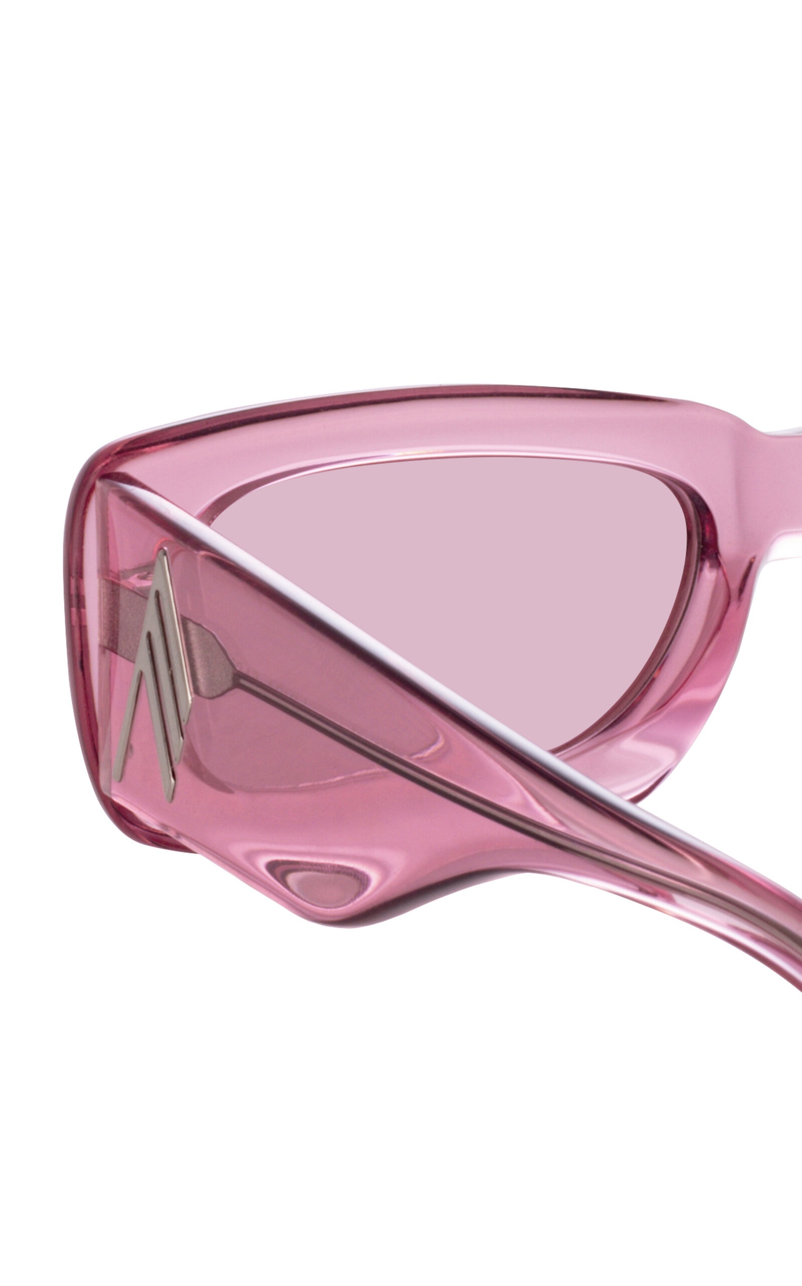 Mini Marfa Square-Frame Acetate Sunglasses pink - 4