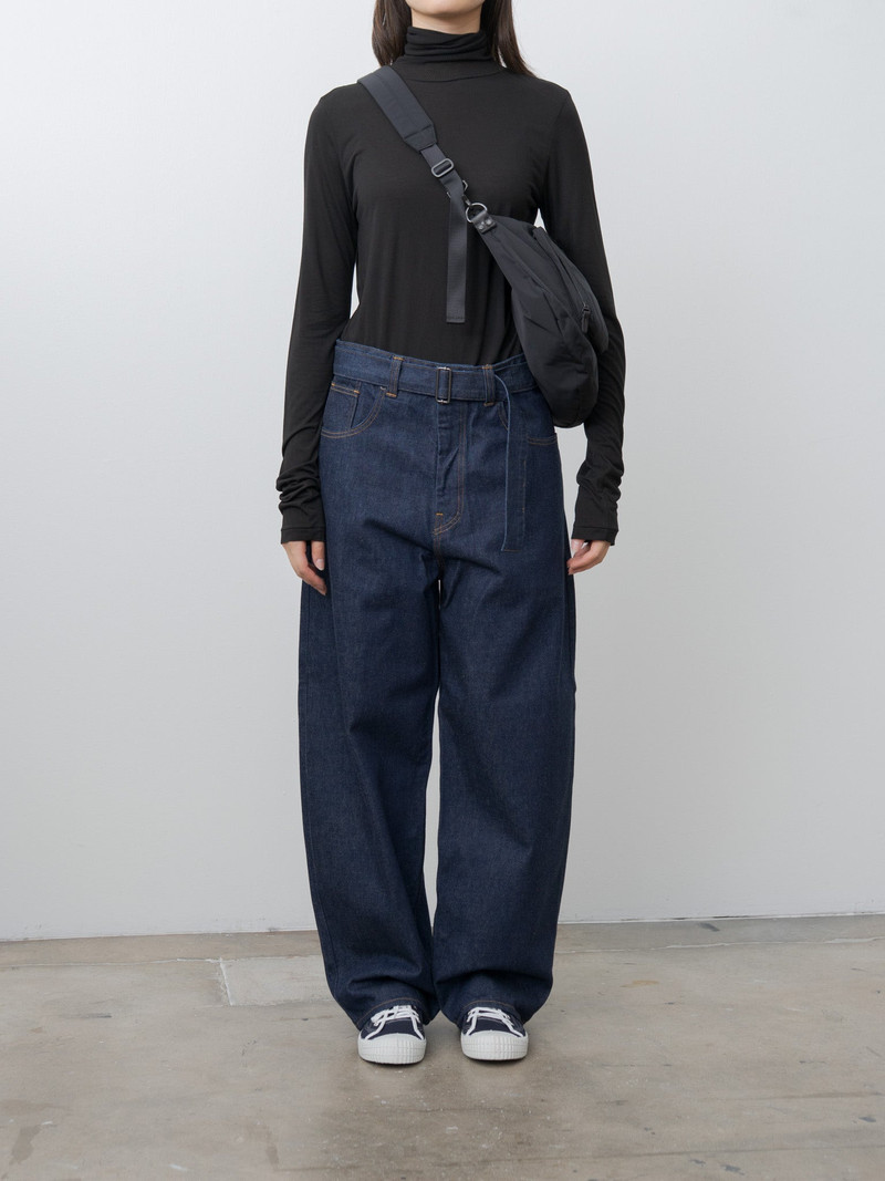 Modal Silk Jersey Turtleneck - Black 7