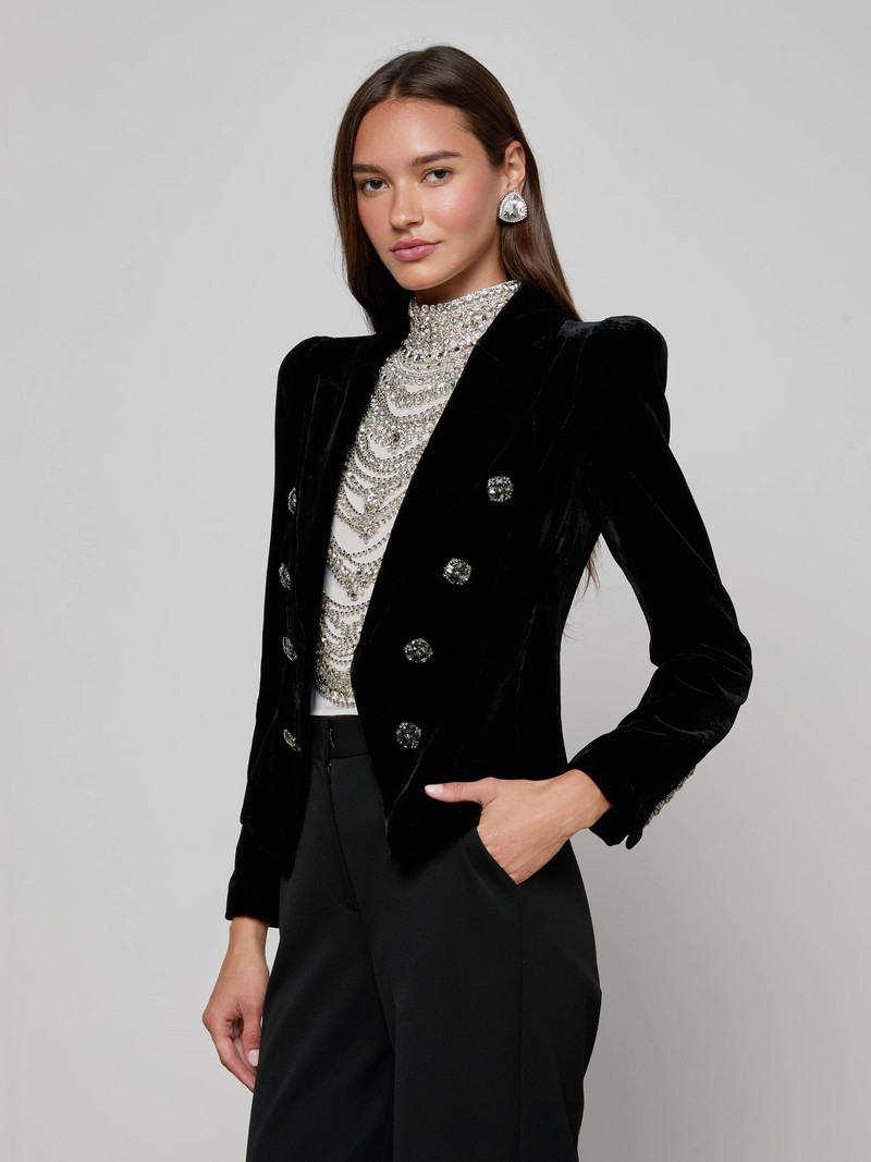 Bethany Velvet Blazer 3