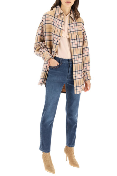 See by Chloé MAXI SHIRT WITH CHECK PRINT outlook