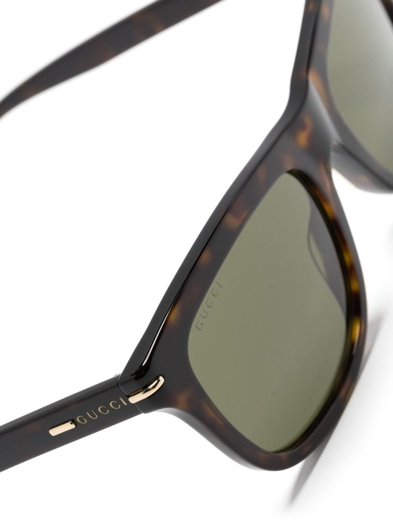 tortoiseshell square-framed sunglasses 3