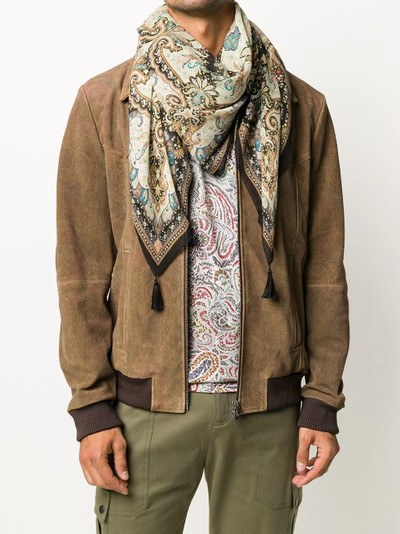 Etro paisley print scarf outlook