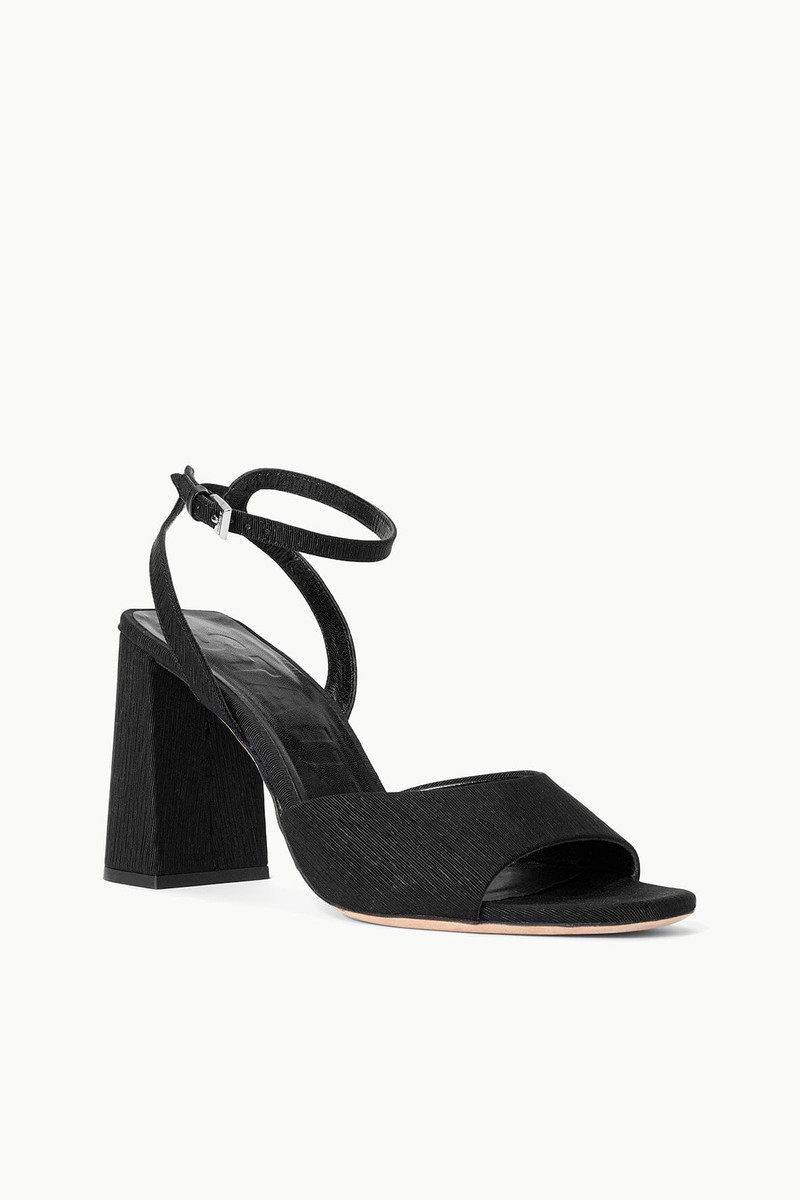 STAUD SOLANGE HEEL BLACK GROSGRAIN 3