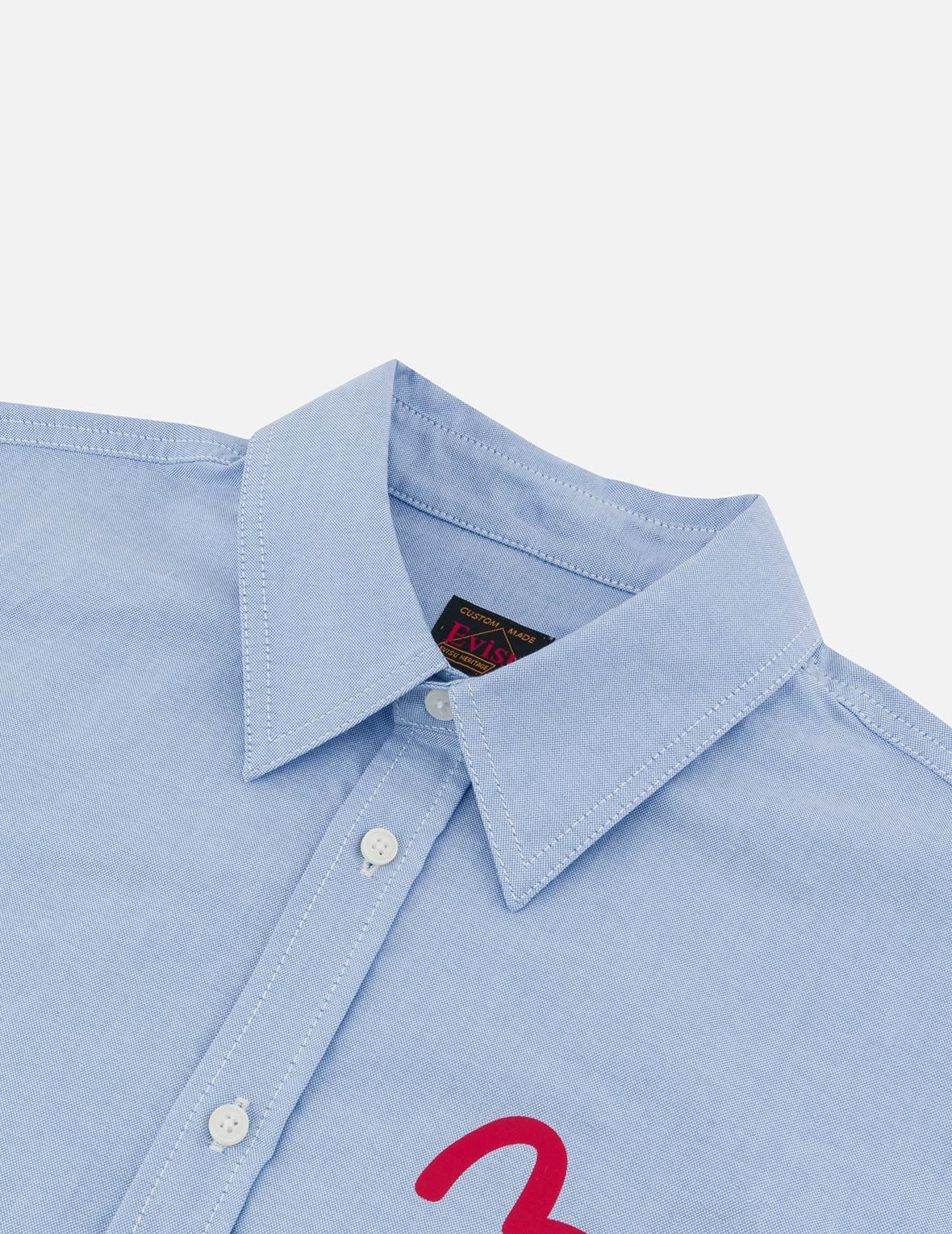 Seagull Embroidery Relax Fit Long Sleeve Oxford Shirt - 6
