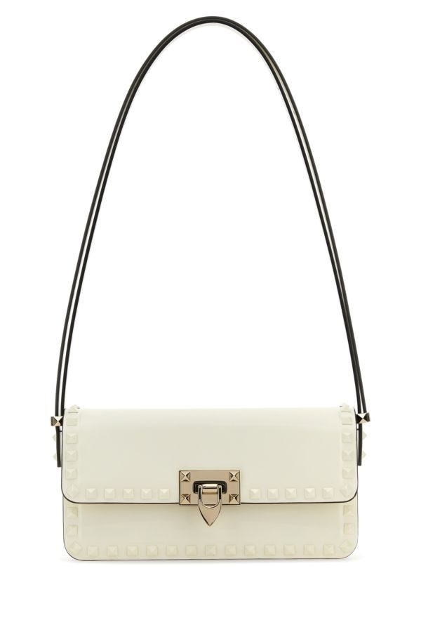 Ivory leather Rockstud shoulder bag - 1