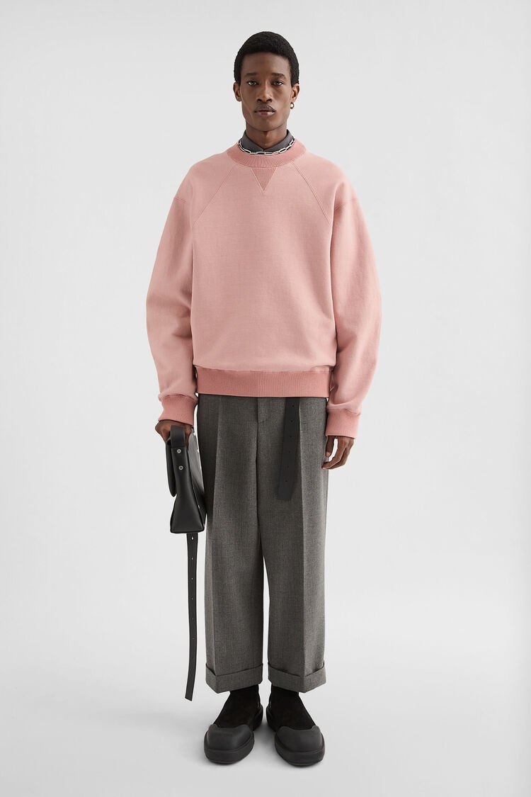 Cotton Terry Crew-Neck Sweatshirt - 1