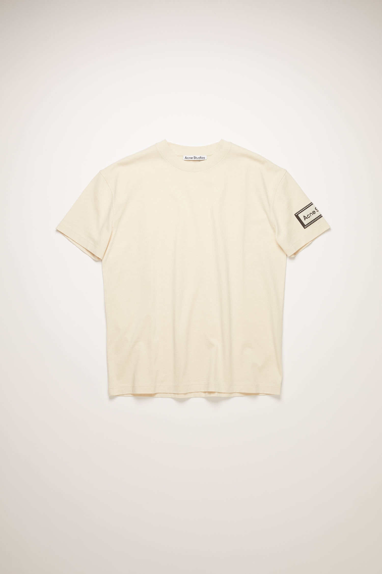 Logo-label t-shirt warm white - 1