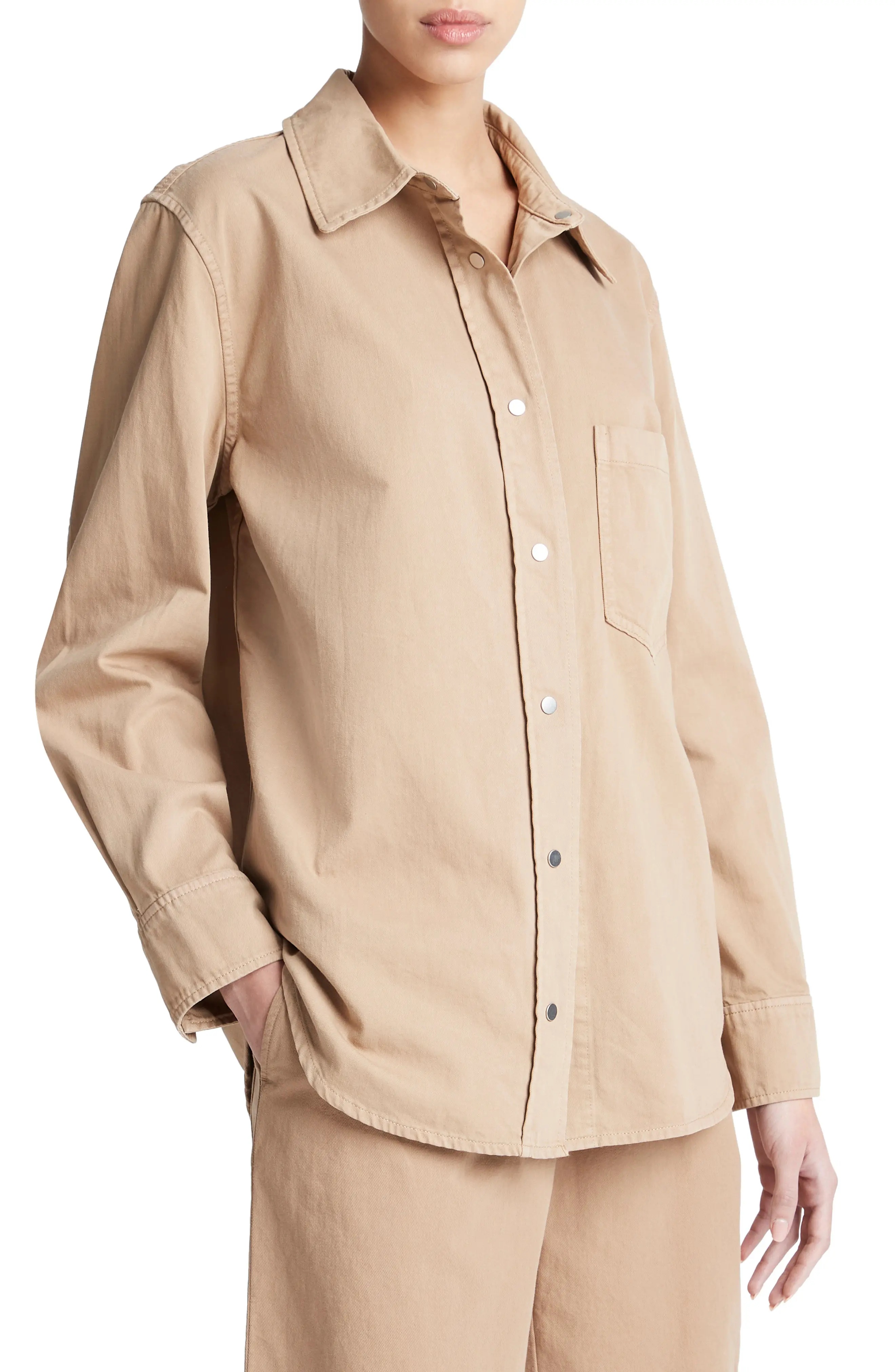 Cotton Twill Shirt Jacket - 3