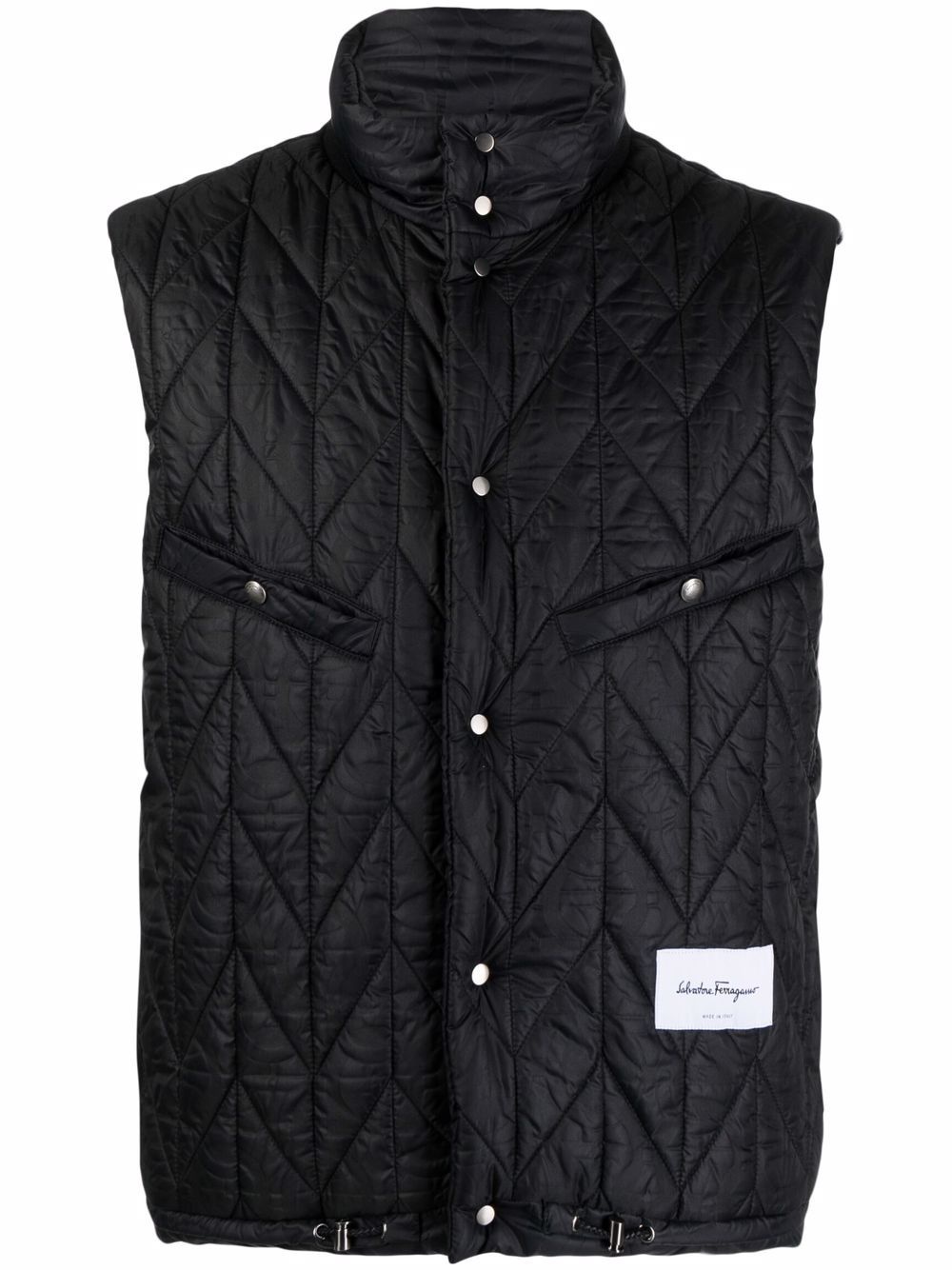 reversible quilted gilet - 1