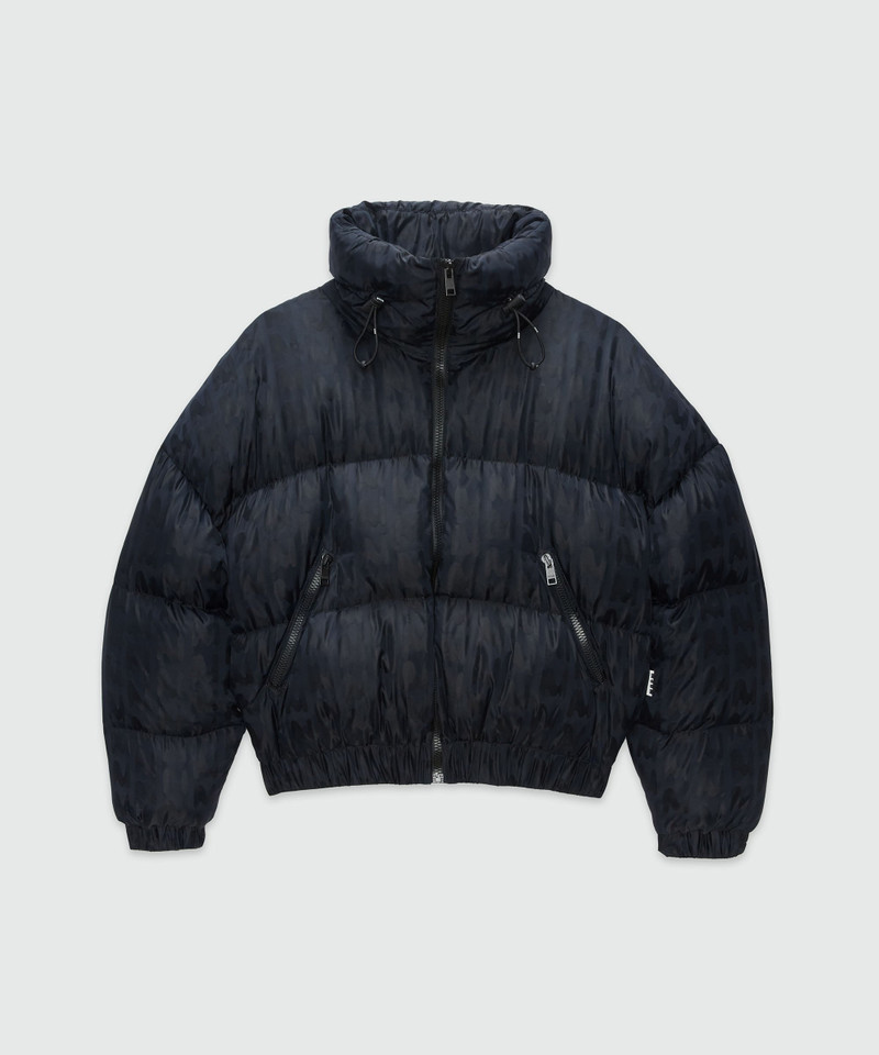 Nylon "TheMwave" down jacket 1