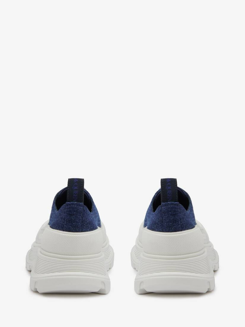 Alexander McQueen Women's Tread Slick Lace Up in Dark Blue outlook
