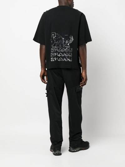 Stone Island Shadow Project graphic-print loose-fit T-shirt outlook