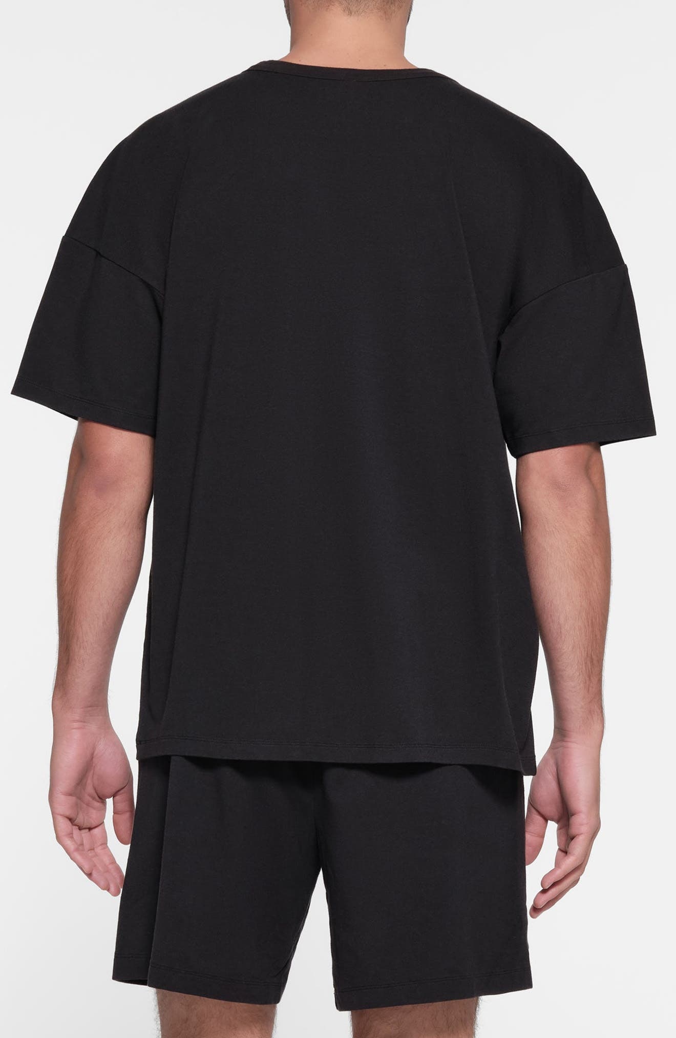 SKIMS Oversize Stretch Crewneck T-Shirt in Obsidian at Nordstrom - 2