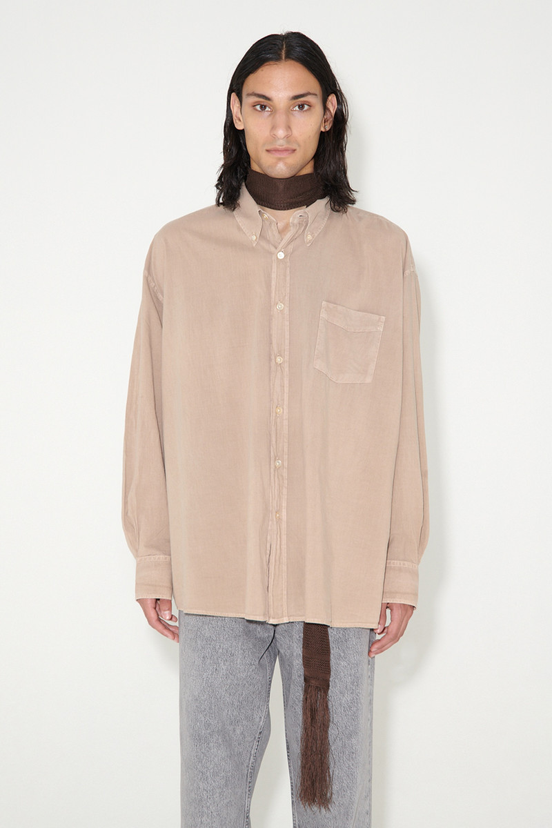 Our Legacy Borrowed BD Shirt Pink Voile outlook