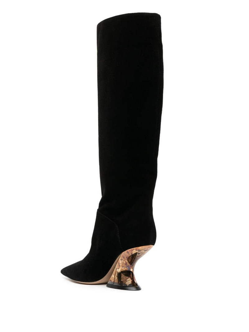 Elodie 85mm knee-length suede boots 3