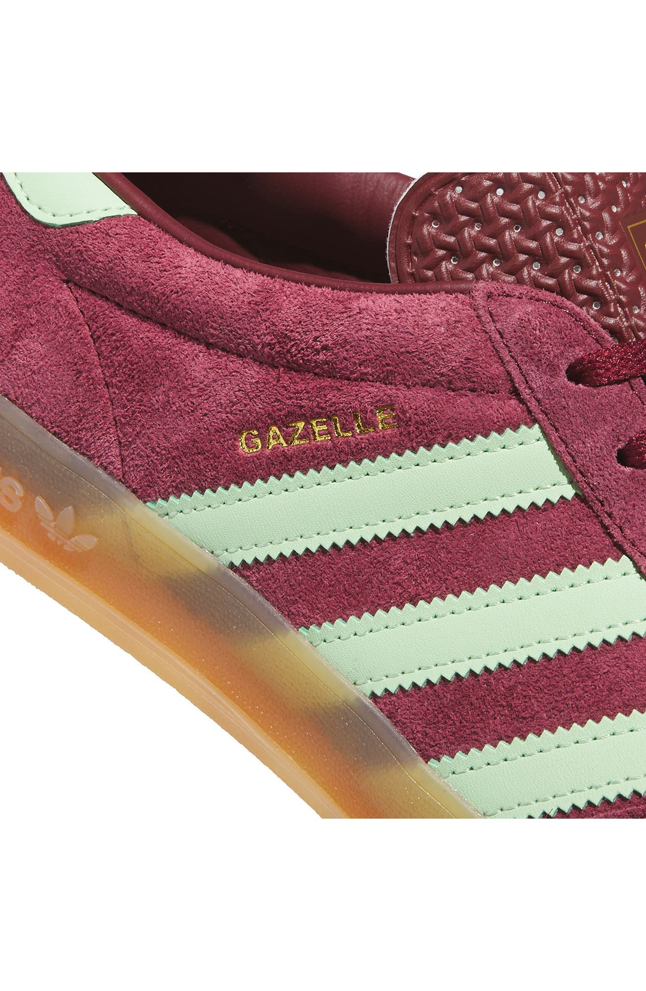 adidas Gazelle Indoor Sneaker in Red/Green Spark/Gum 3 at Nordstrom - 7