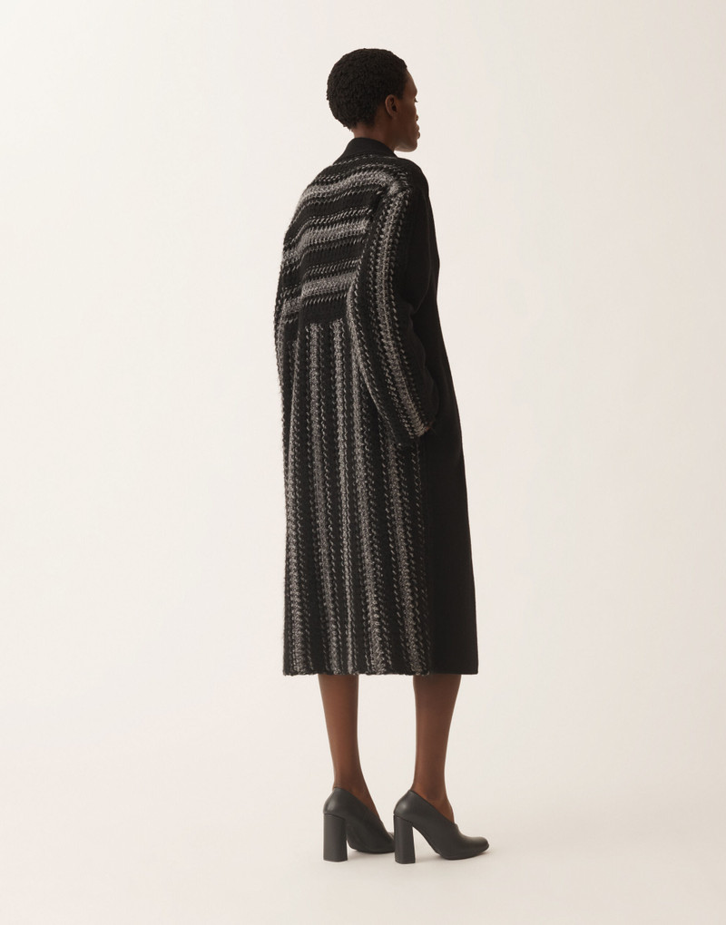 Double-faced soft wool and cashmere coat 4