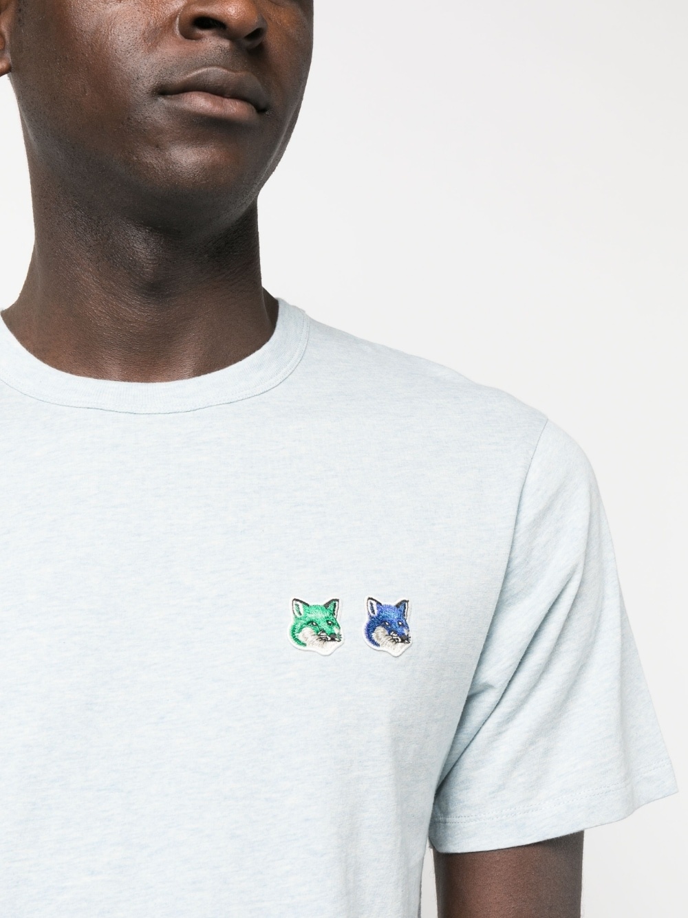 fox-patch cotton T-shirt - 5
