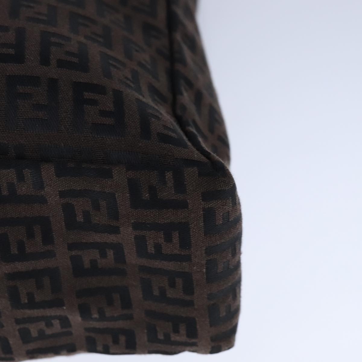 FENDI Zucchino Canvas Tote Bag Brown - 14