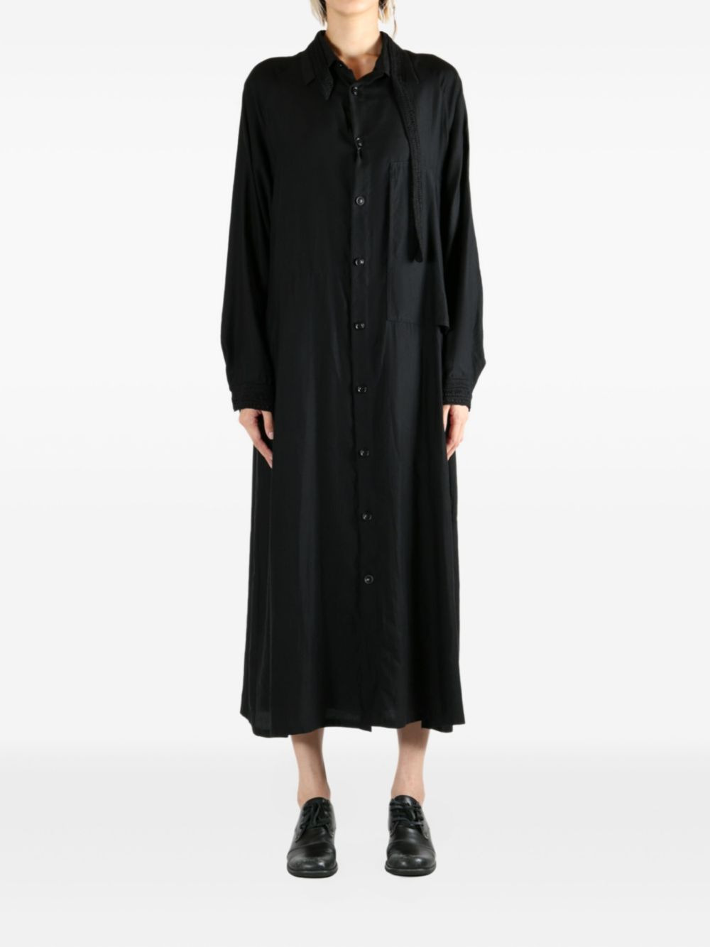 button-cuff shirt dress - 2