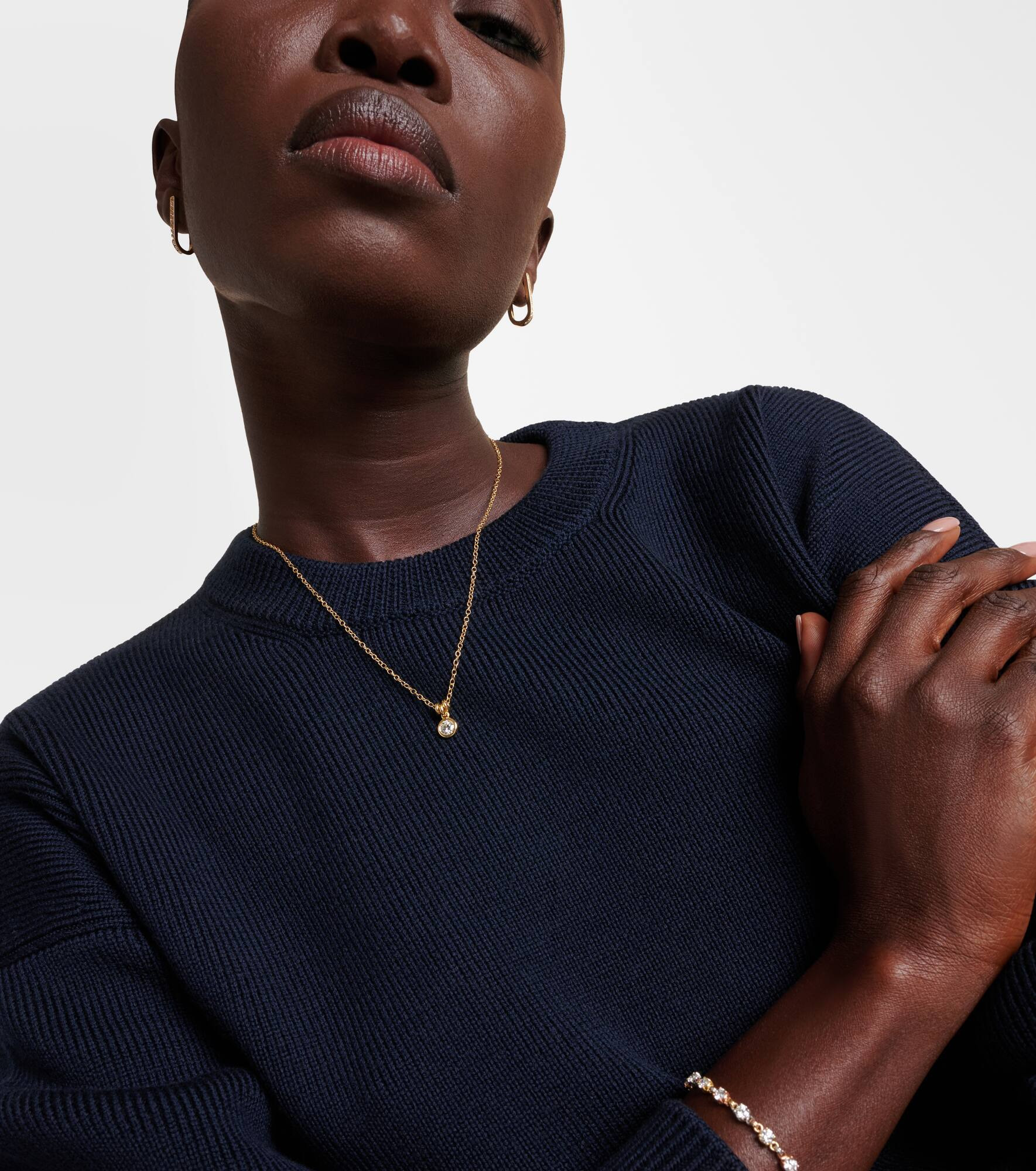 Amirah 18kt gold necklace with diamonds - 2