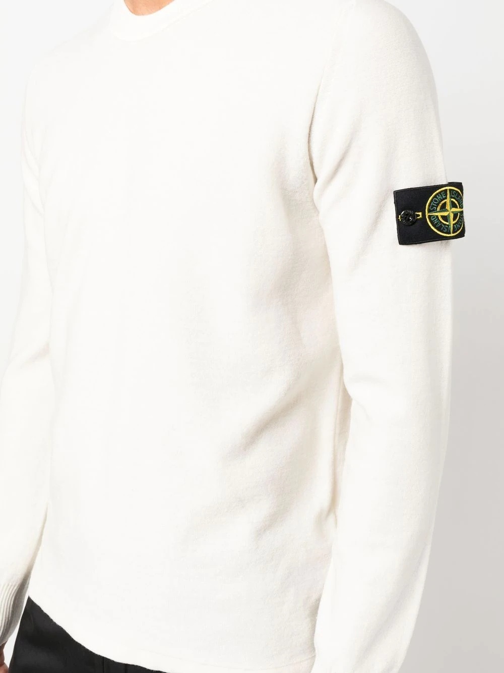 Compass-patch crew-neck jumper - 5