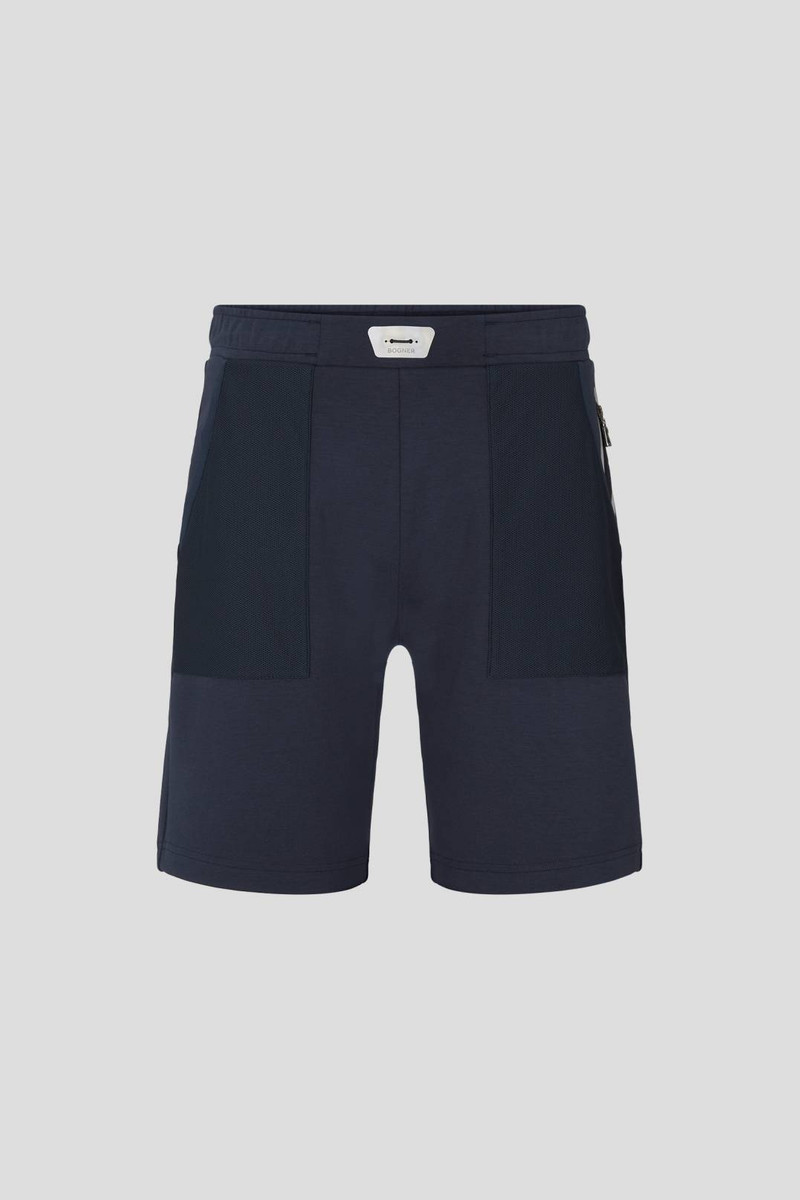 BERTO SWEAT SHORTS IN NAVY BLUE 1