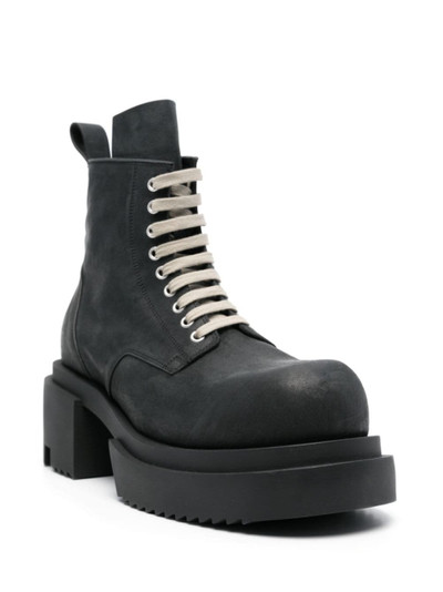 Rick Owens Low Army Bogun 80mm leather boots outlook