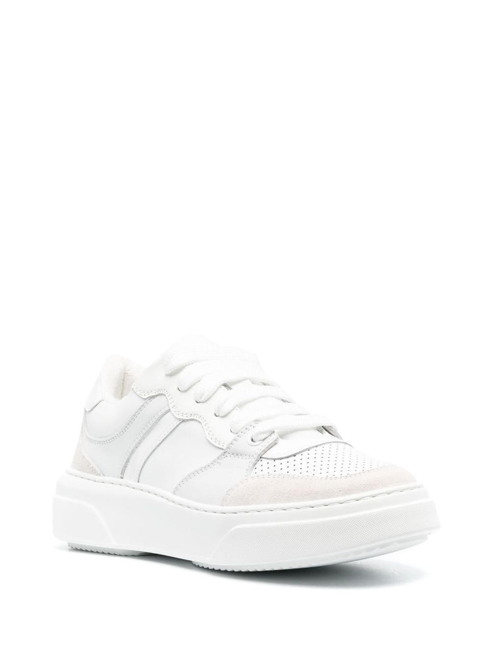 low-top lace-up sneakers - 2