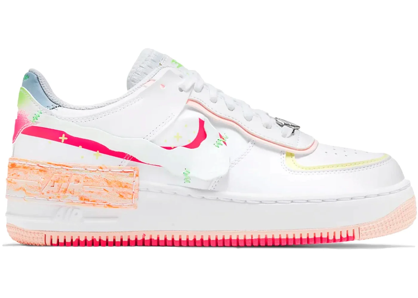 Nike Air Force 1 Low Shadow White Pink Orange (W) - 1