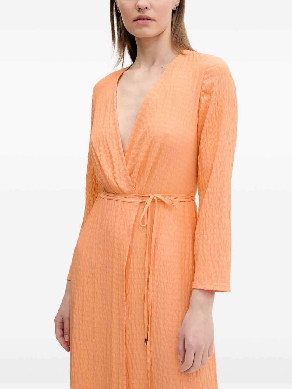 wrap midi dress - 3