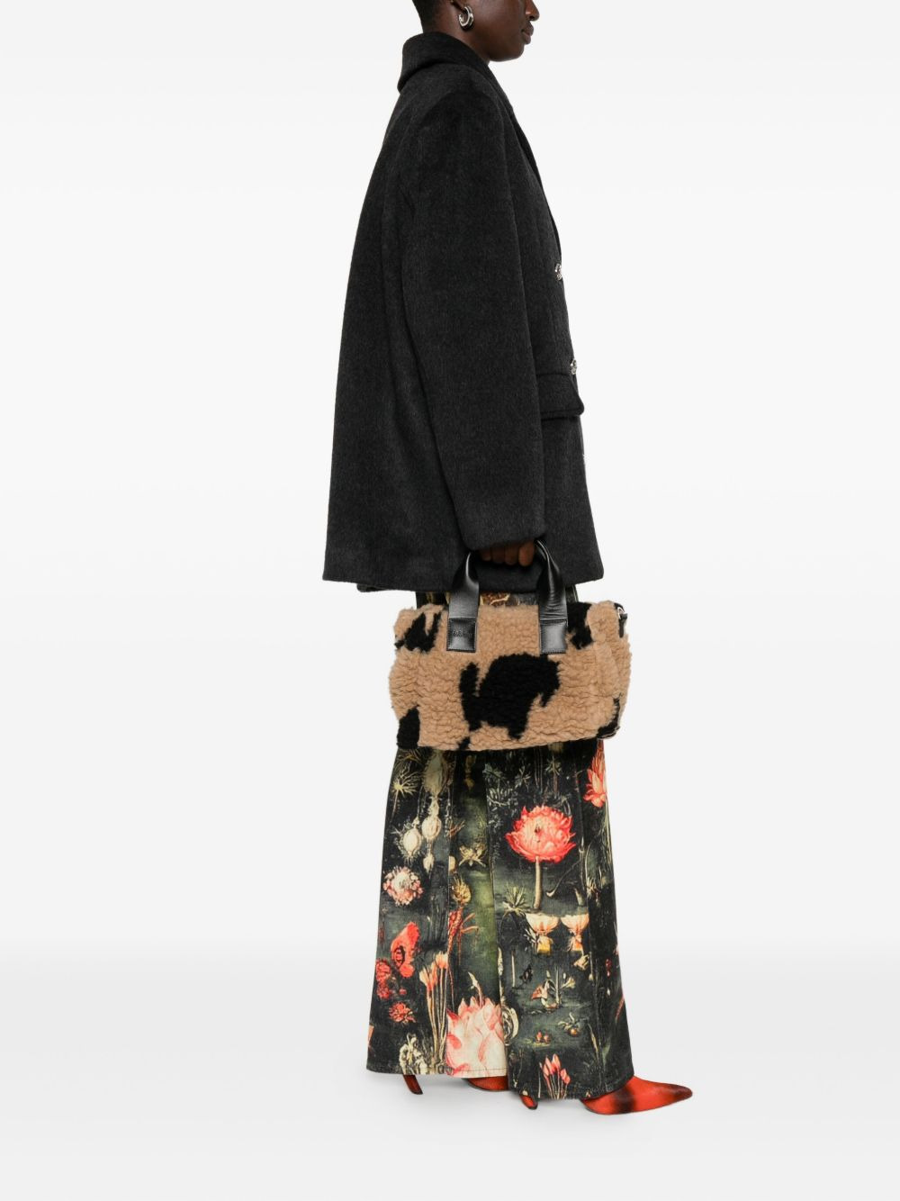 medium faux-fur tote bag - 2