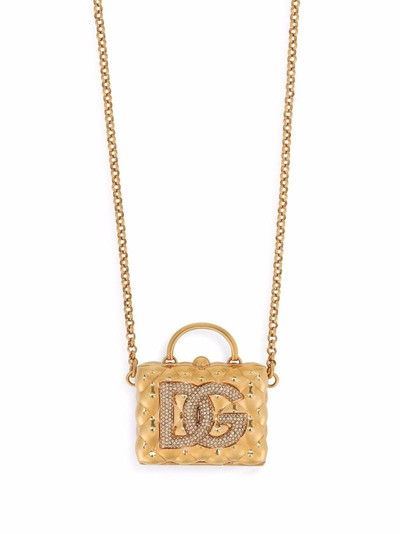 Dolce & Gabbana crystal-embellished logo mini bag outlook