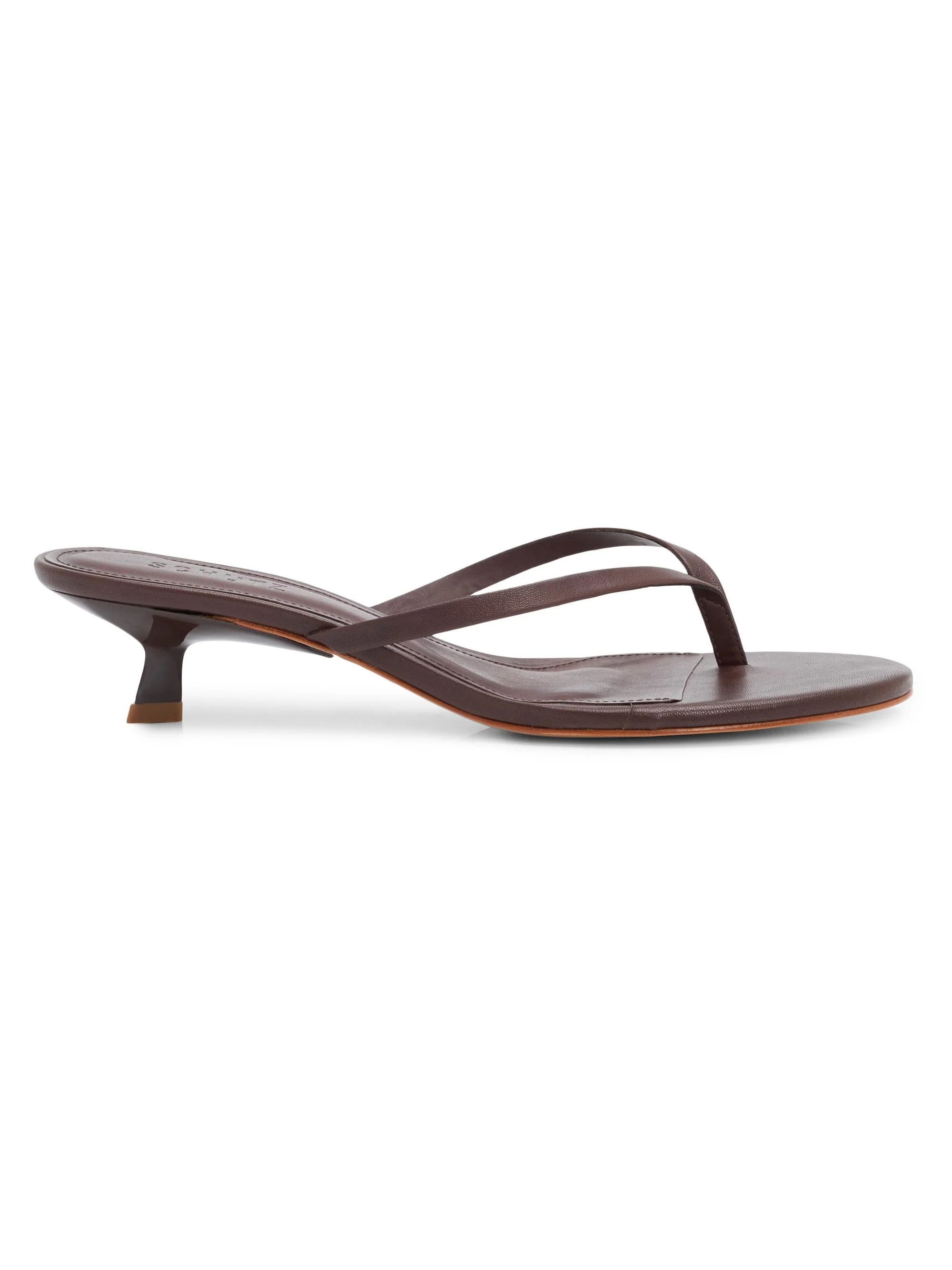 Women's Carolyn 50MM Leather Sandals - Root Brown - 1