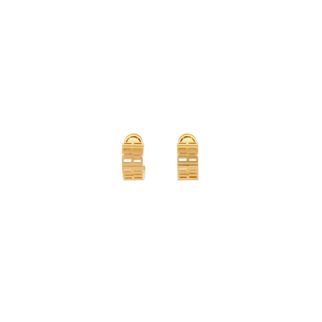 Women's Nano Hoop Earrings in Shiny Gold - 1