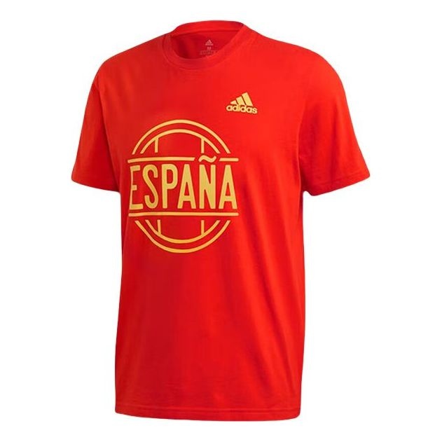 adidas Spain Tee 'Red Yellow' FT6051 - 1