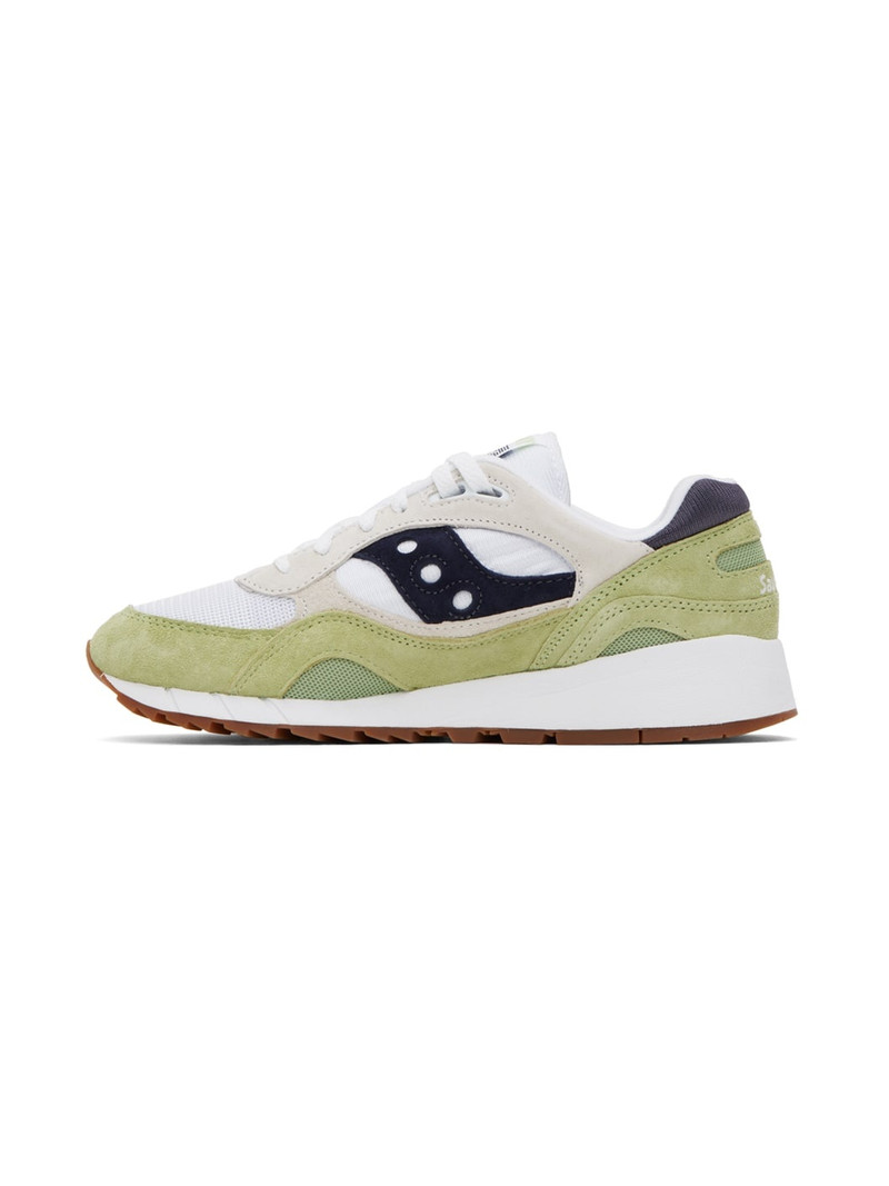 Saucony Green & White Shadow 6000 Sneakers outlook