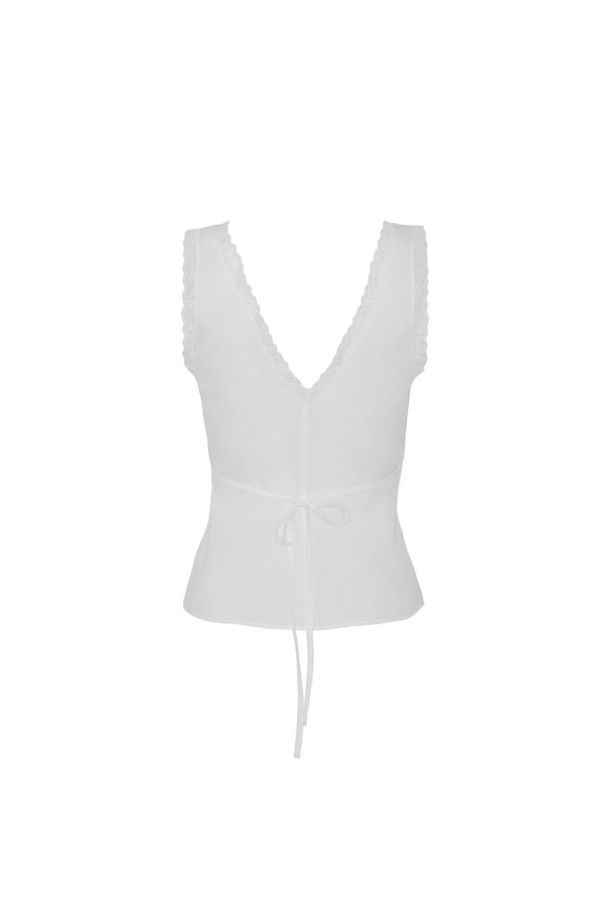 The Iris Tank: Cotton Voile White - 7