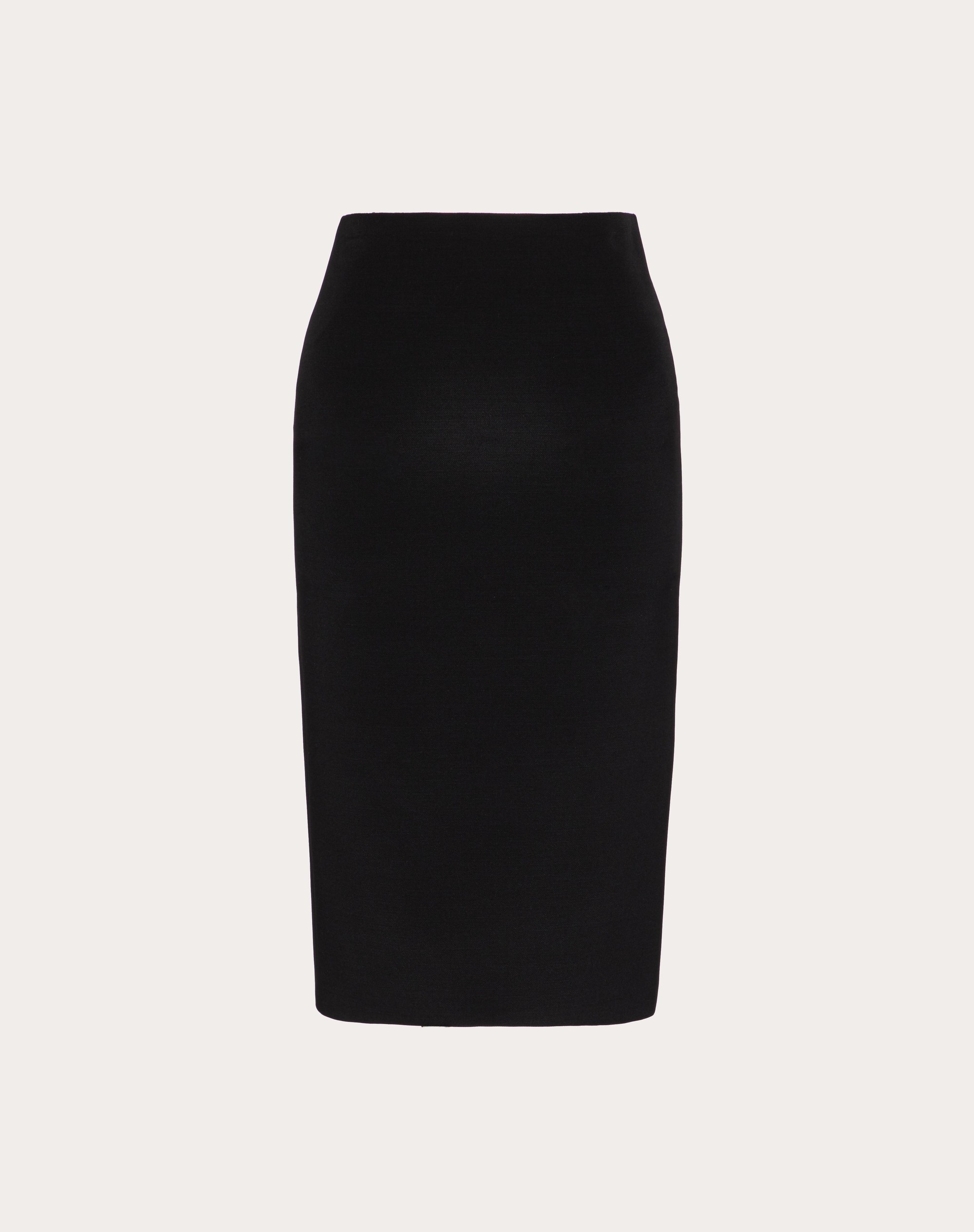 STRETCH CREPE COUTURE PENCIL SKIRT - 1