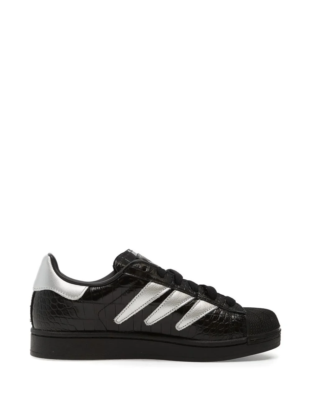 Superstar II silver-tone stripes sneakers - 1