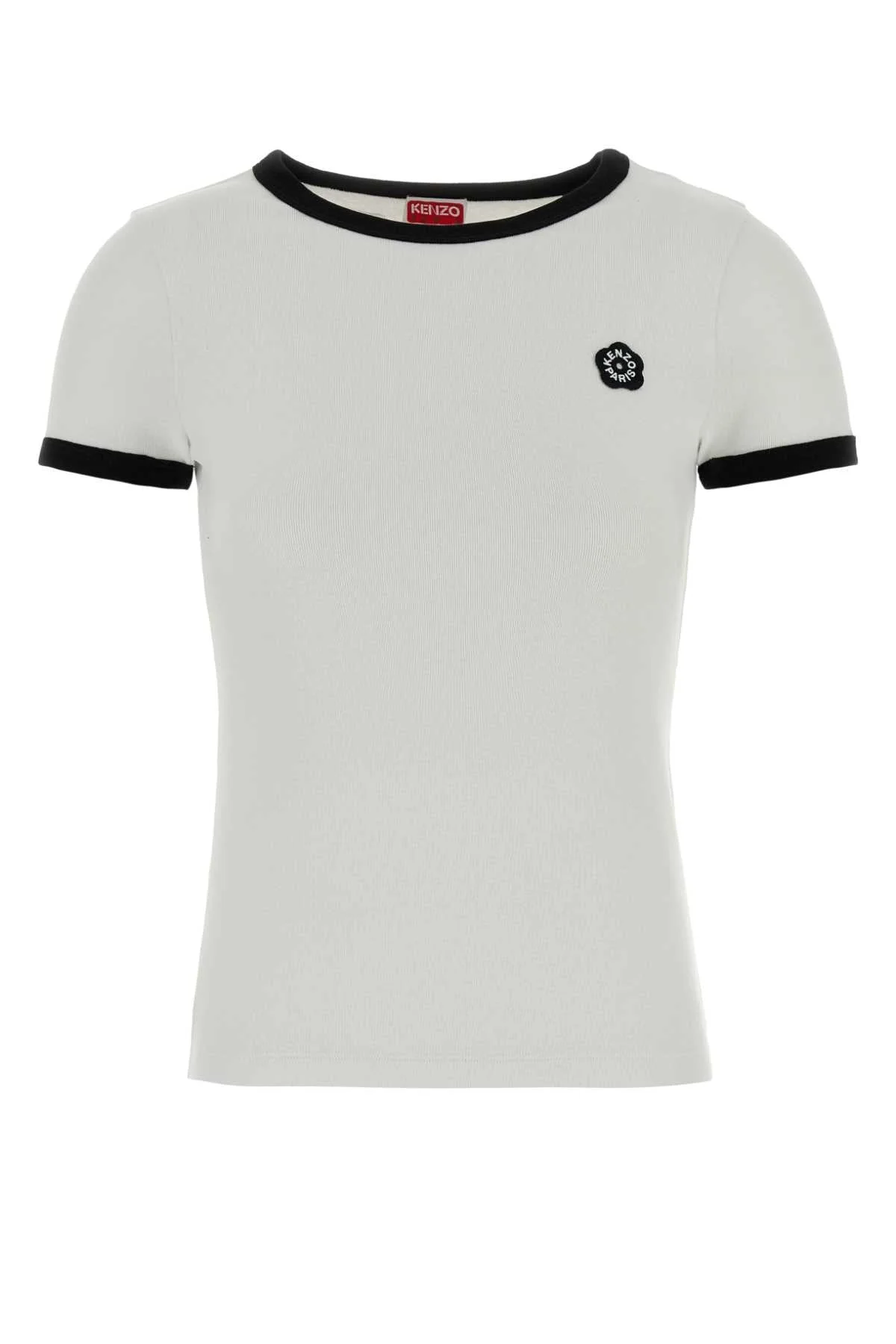 Kenzo Women Gots Boke Flower 2.0 Emb Fitted Rib T-Shirt - 1