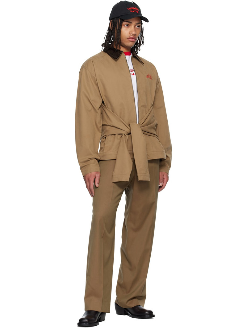 CHARLES JEFFREY LOVERBOY Tan Hug Jacket outlook