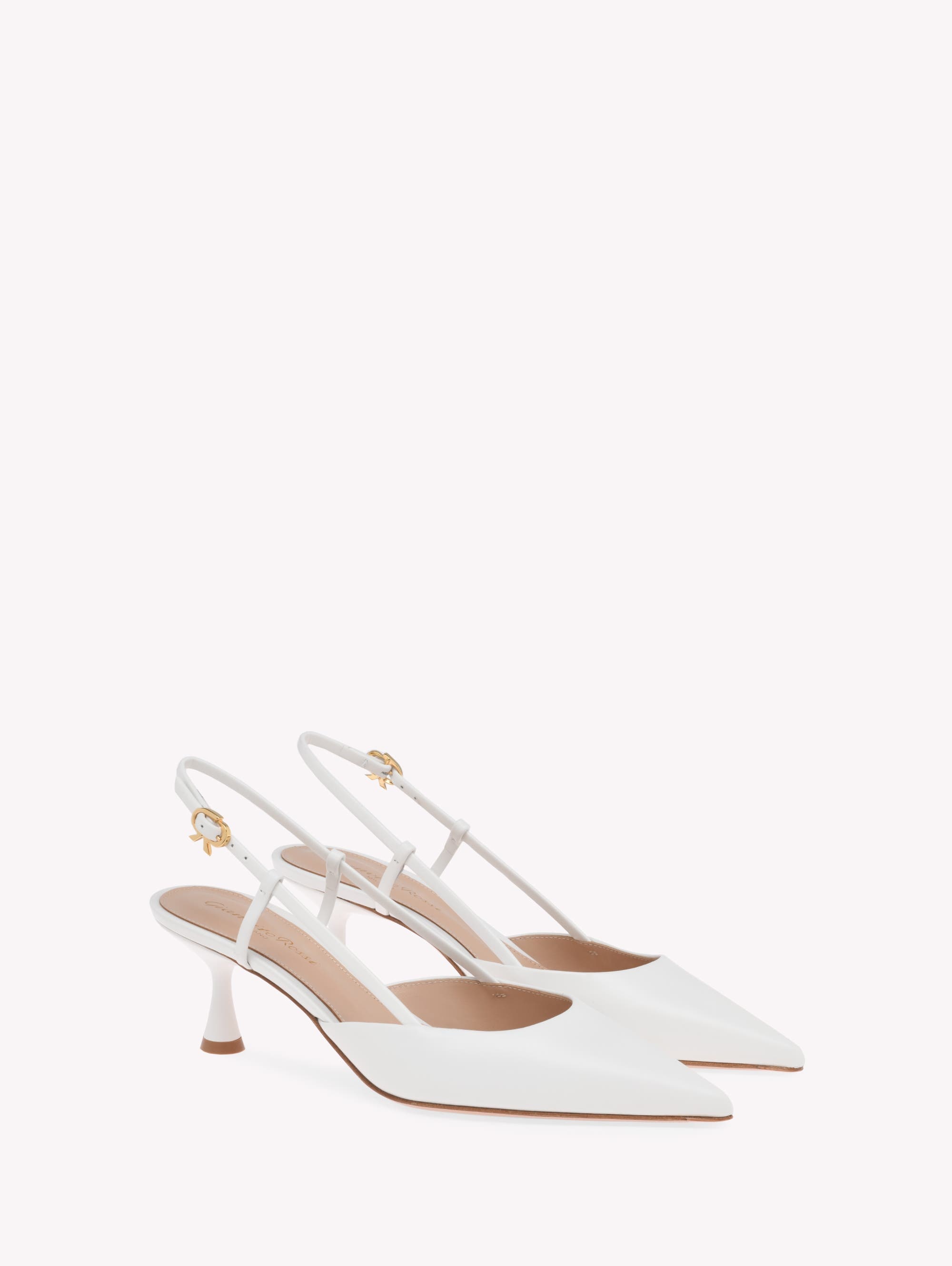 Gianvito Rossi Ascent 55 Pump in White Leather at Nordstrom - 2