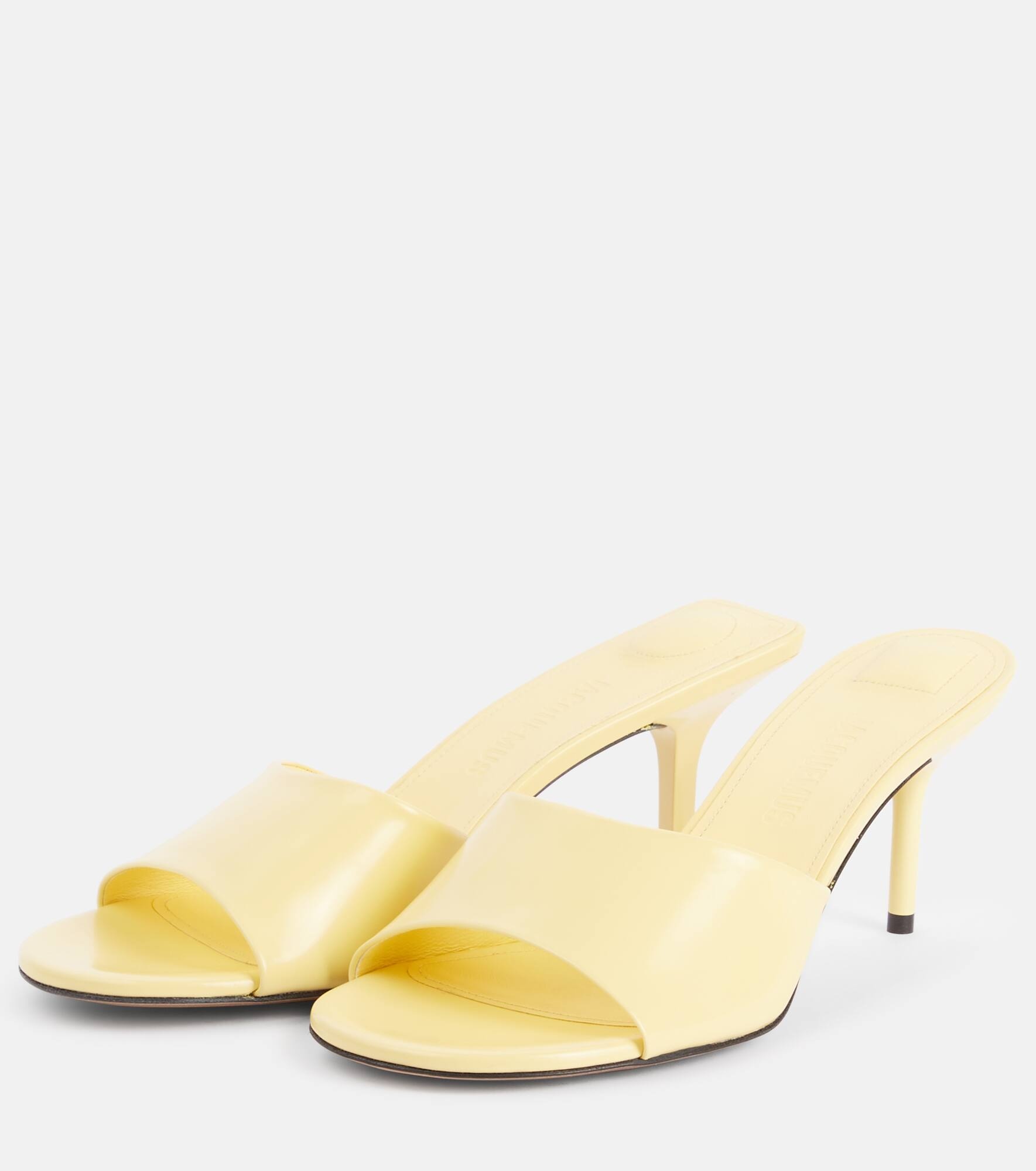 Cubisto 70 leather mules - 4