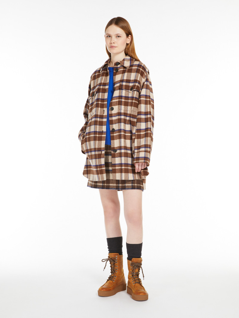 WEEKEND Max Mara MARIO Chequered wool-blend 3-piece jacket outlook