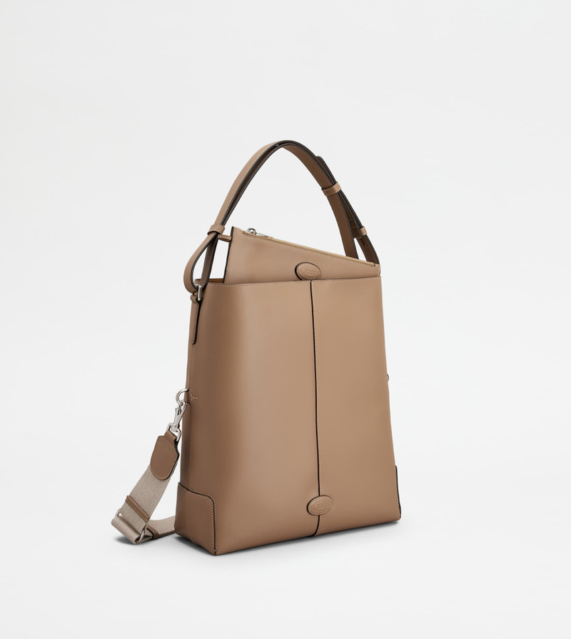 Tod's TOD'S DI BAG SHOULDER BAG IN LEATHER SMALL - BEIGE outlook
